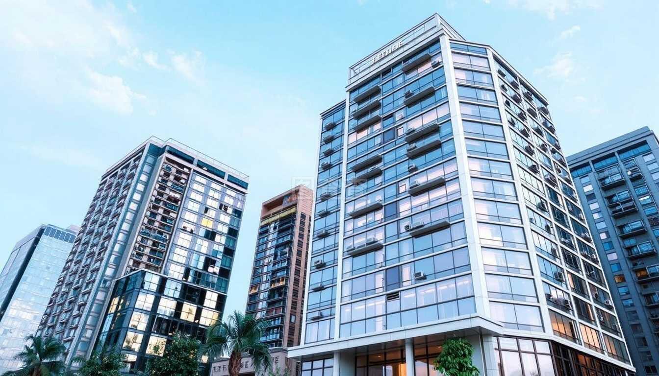 商業房地產經紀人描述房地產辦公室3D插圖